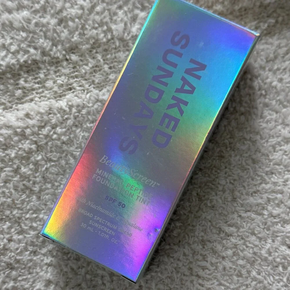 New in Box BeautyScreen™ SPF50 Peptide Foundation Tint - 2 Fair Sand - Picture 2 of 2